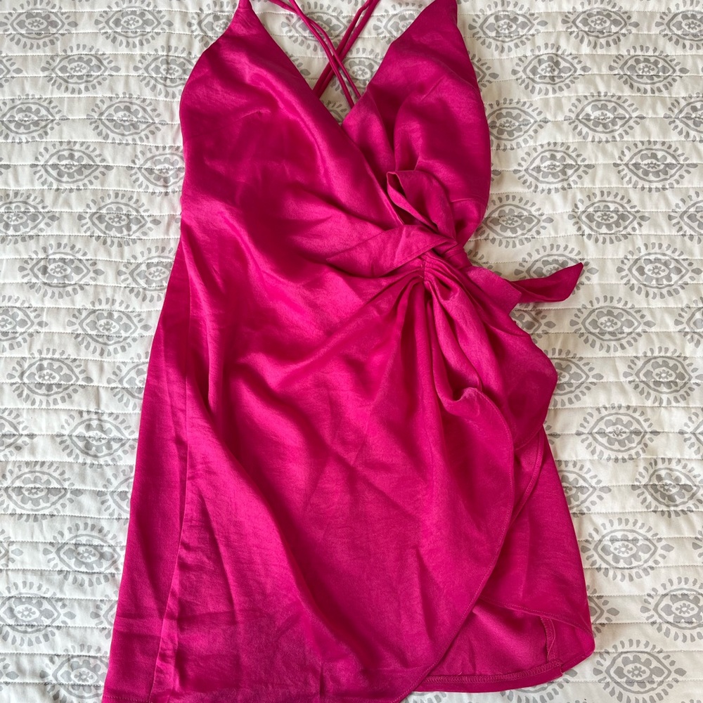 XS hot pink party dress